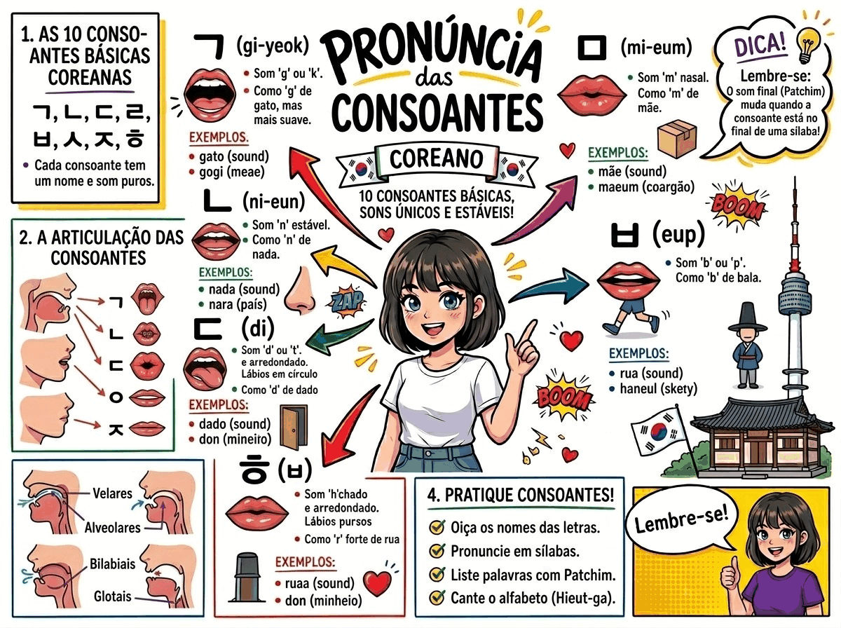 Pronúncia das Consoantes