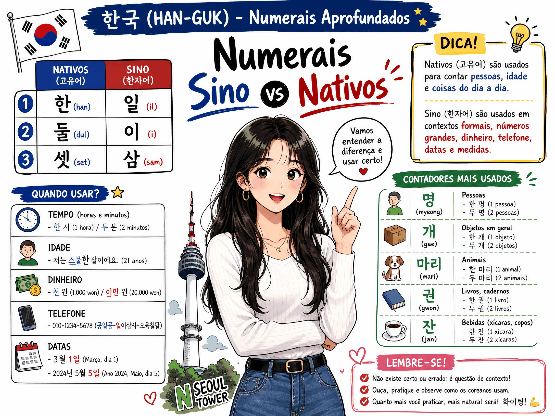 Numerais Sino vs Nativos